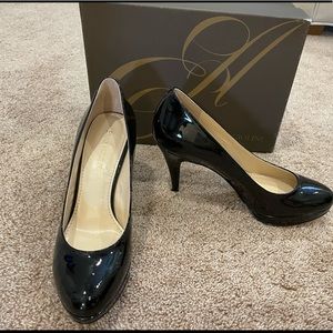Enzo Angiolini Black Patent Platform Heels 6.5